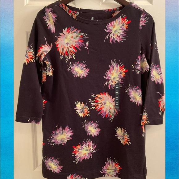 Lands' End Tops - Lands End Printed Boatneck Tunic - NWT - Size XS Petite - Mums
